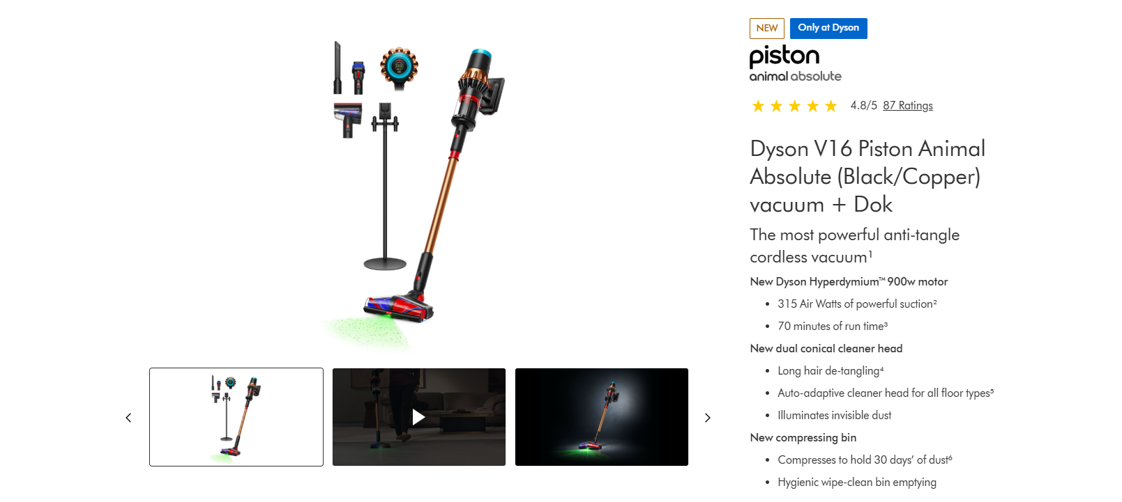 Dyson V16 Detect Absolute