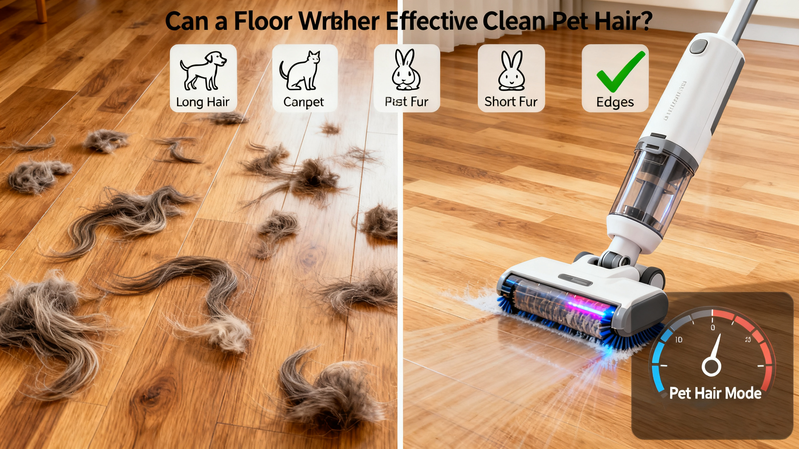 Can a Floor Washer Effectively Clean Pet Hair?