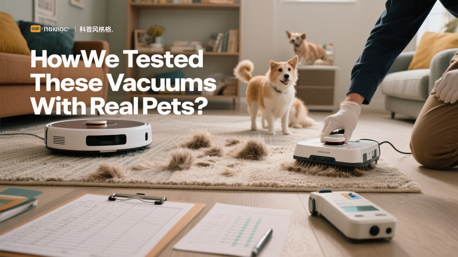 How We Tested These Vacuums With Real Pets?