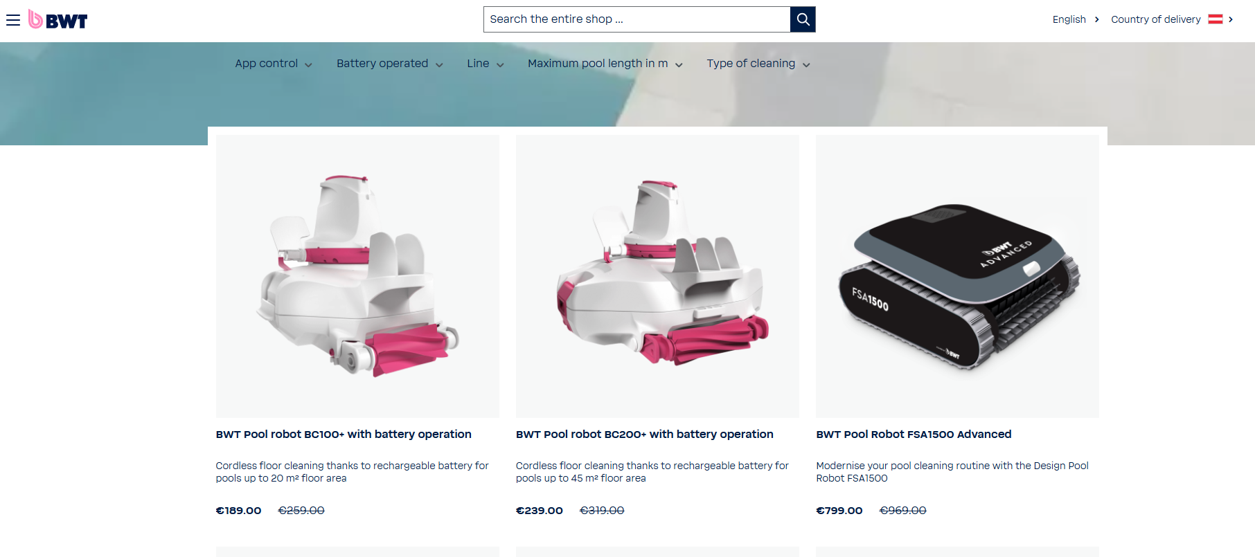 BWT Robotic Pool Cleaner