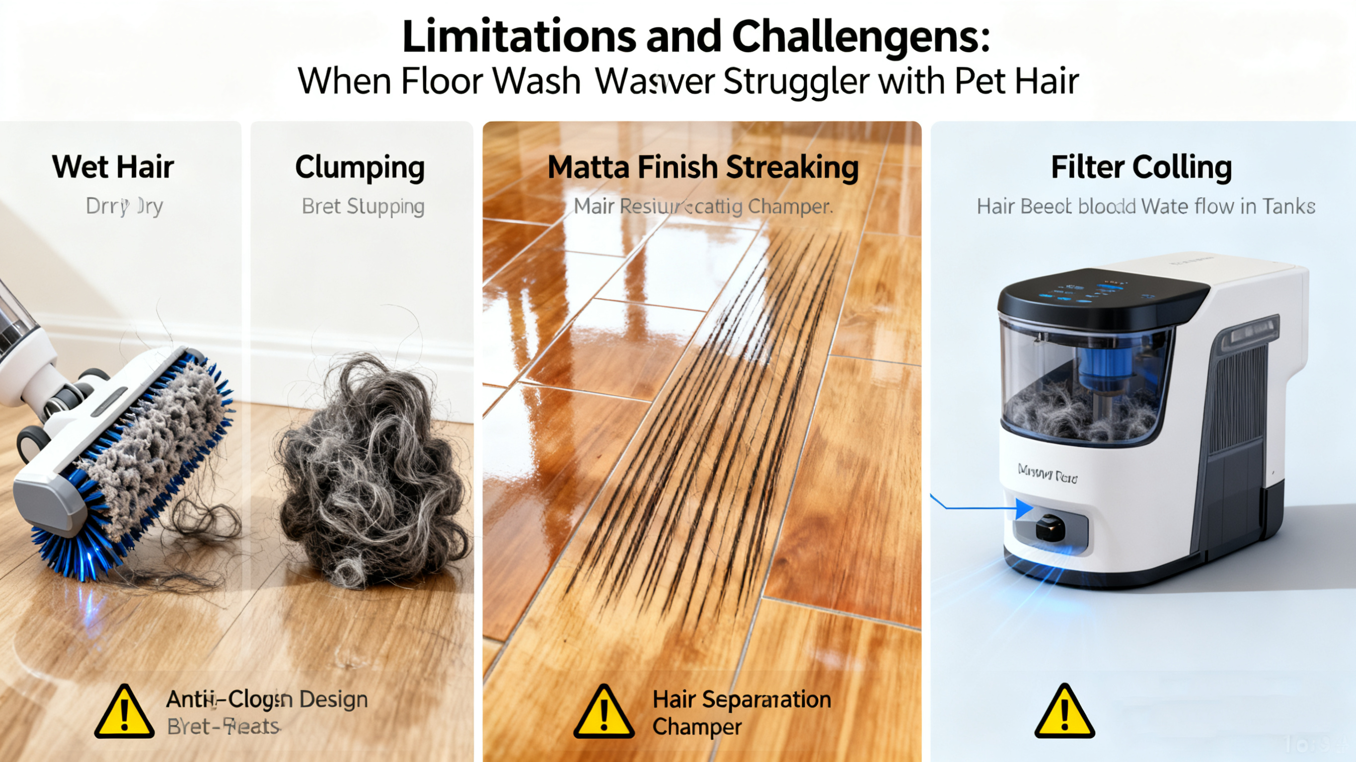 Limitations and Challenges: When Floor Washers Struggle with Pet Hair