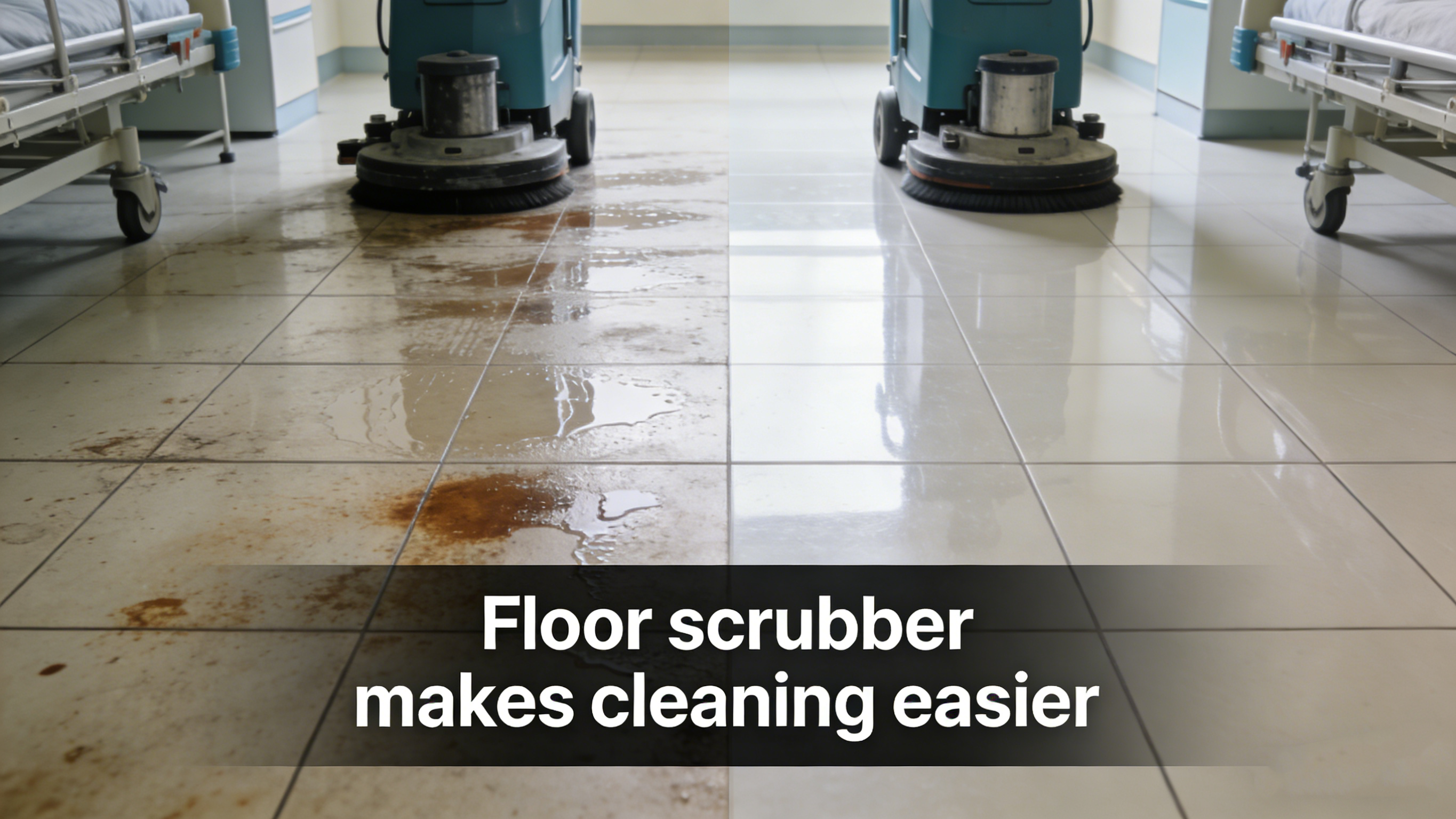 Floor scrubber makes cleaning easier