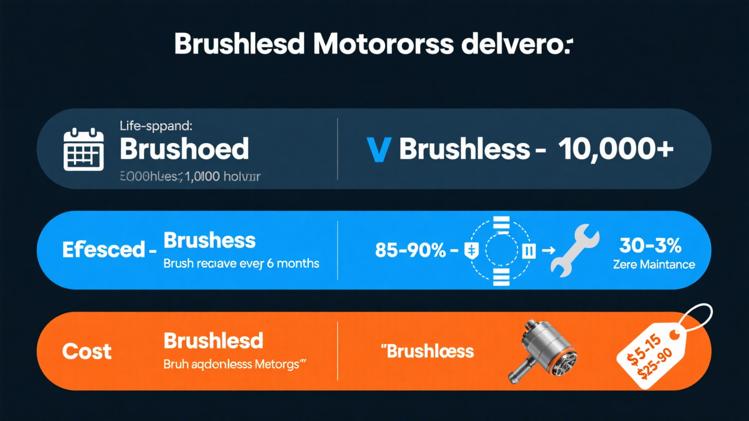 A Comparison of the Advantages of Brushed Motors and Brushless Motors
