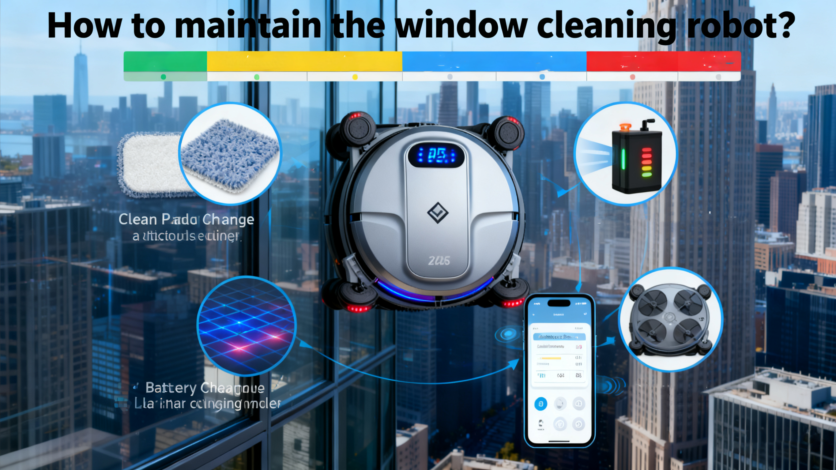 How to maintain the window cleaning robot?