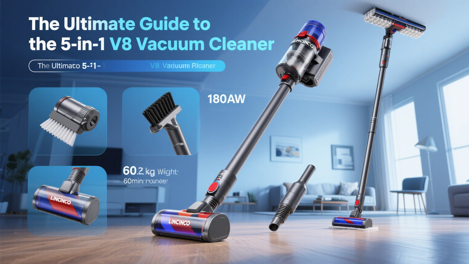 The Ultimate Guide to the 5-in-1 V8 Vacuum Cleaner