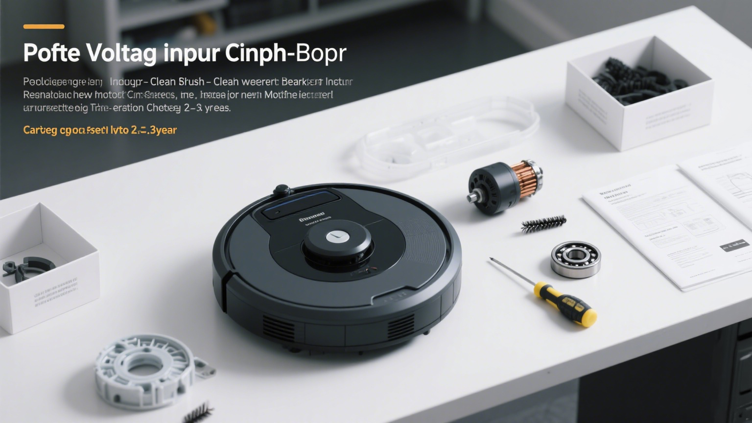 How to repair a damaged motor of a sweeping robot?