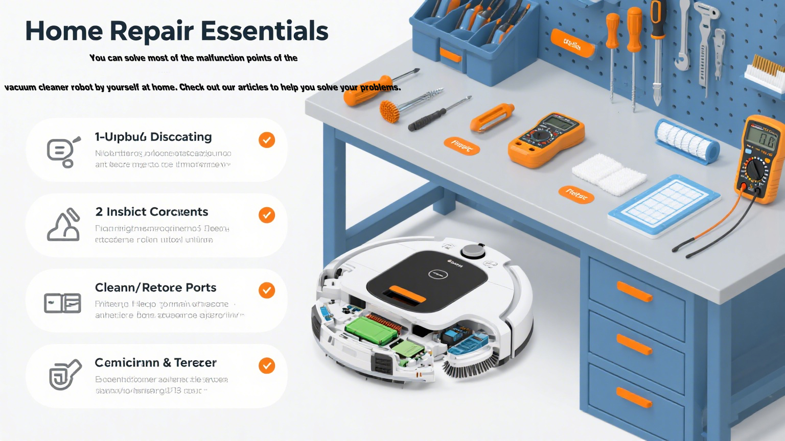 How to Repair a Robot Vacuum Cleaner at Home?