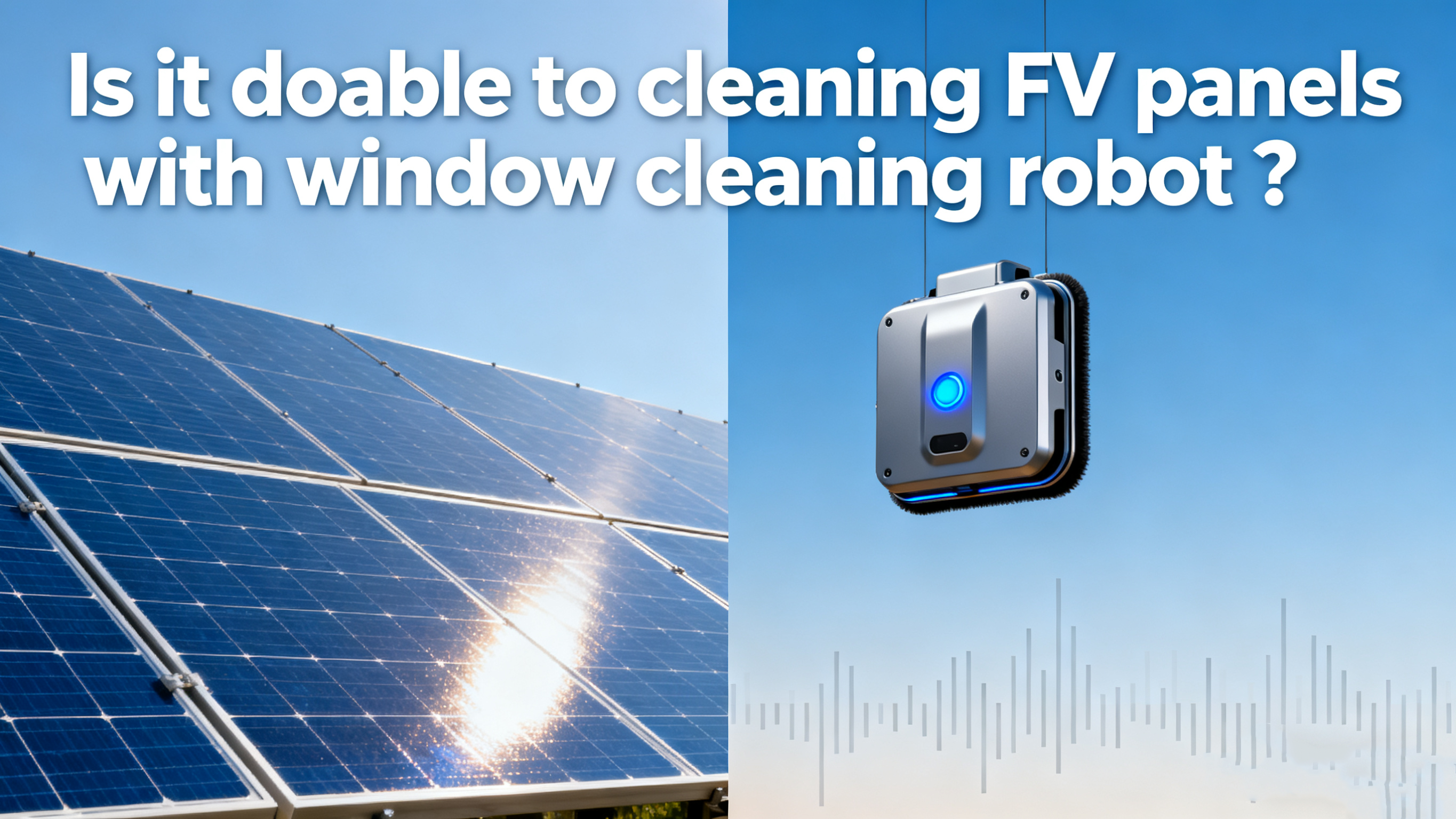 Is it doable to cleaning FV panels with window cleaning robot