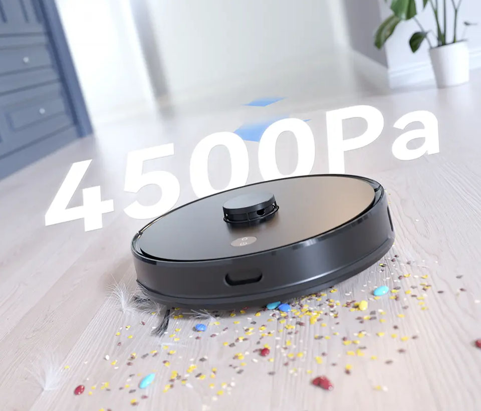 Laser Robot Vacuum H50 4500Pa Ultra-Strong Suction