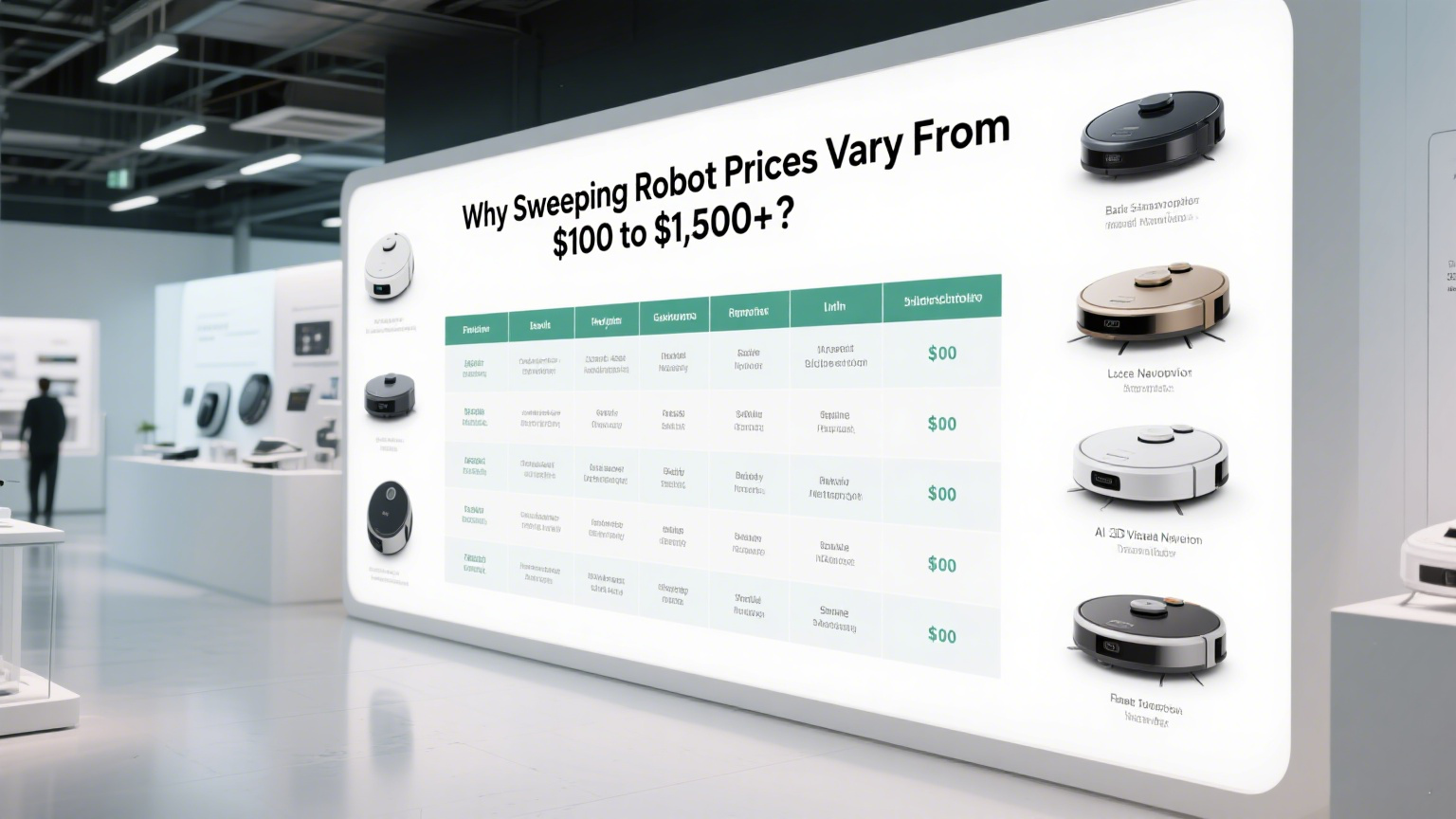 How much does an sweeping robot cost?