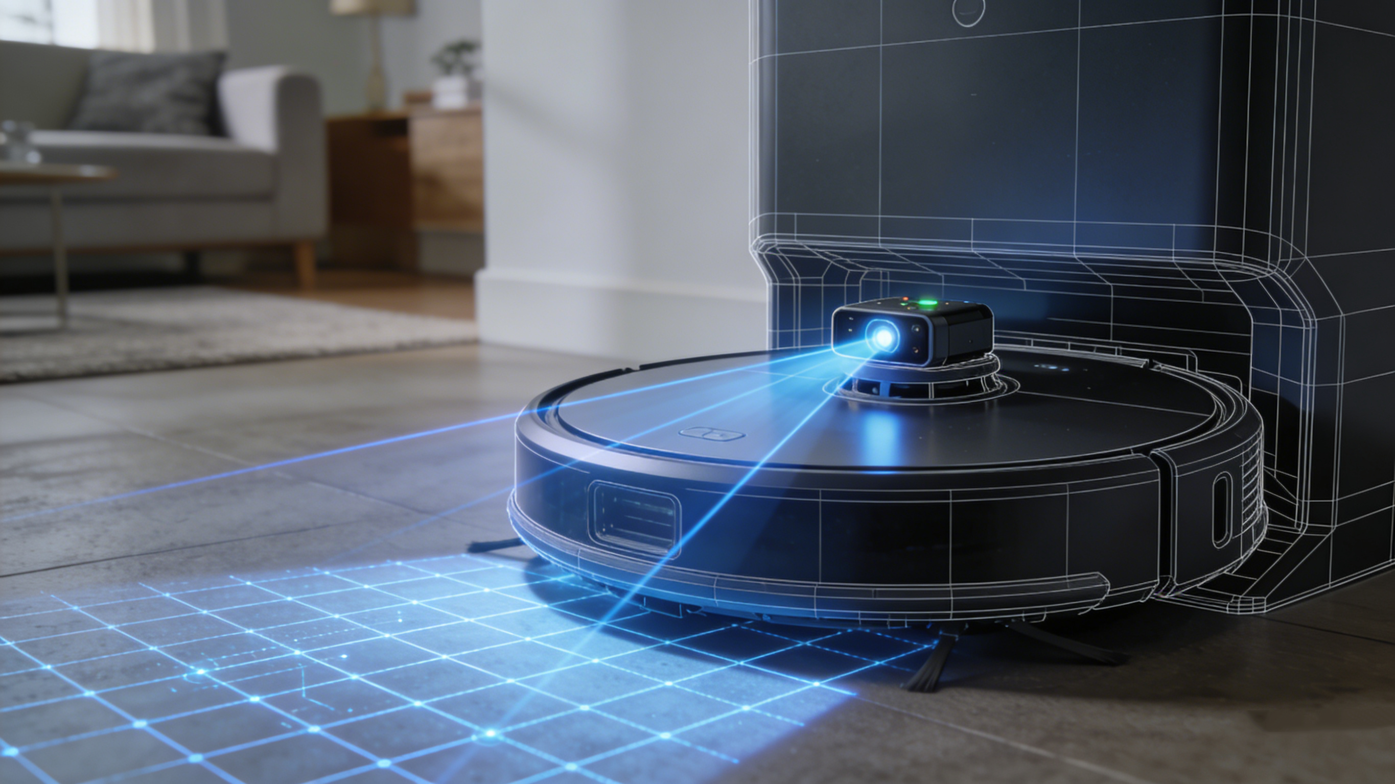 Difference between laser navigation and visual obstacle avoidance in floor cleaning robots