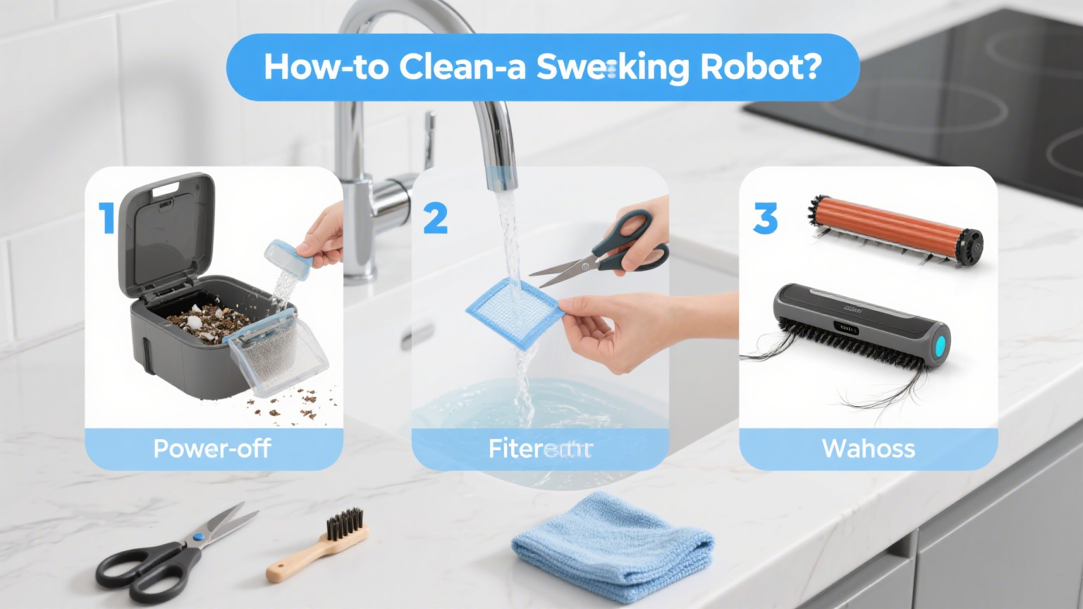 How to Clean a Sweeping Robot