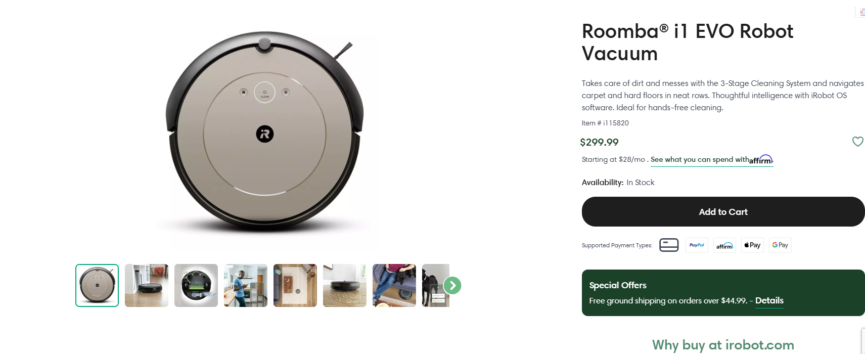 iRobot Roomba k1 EVO